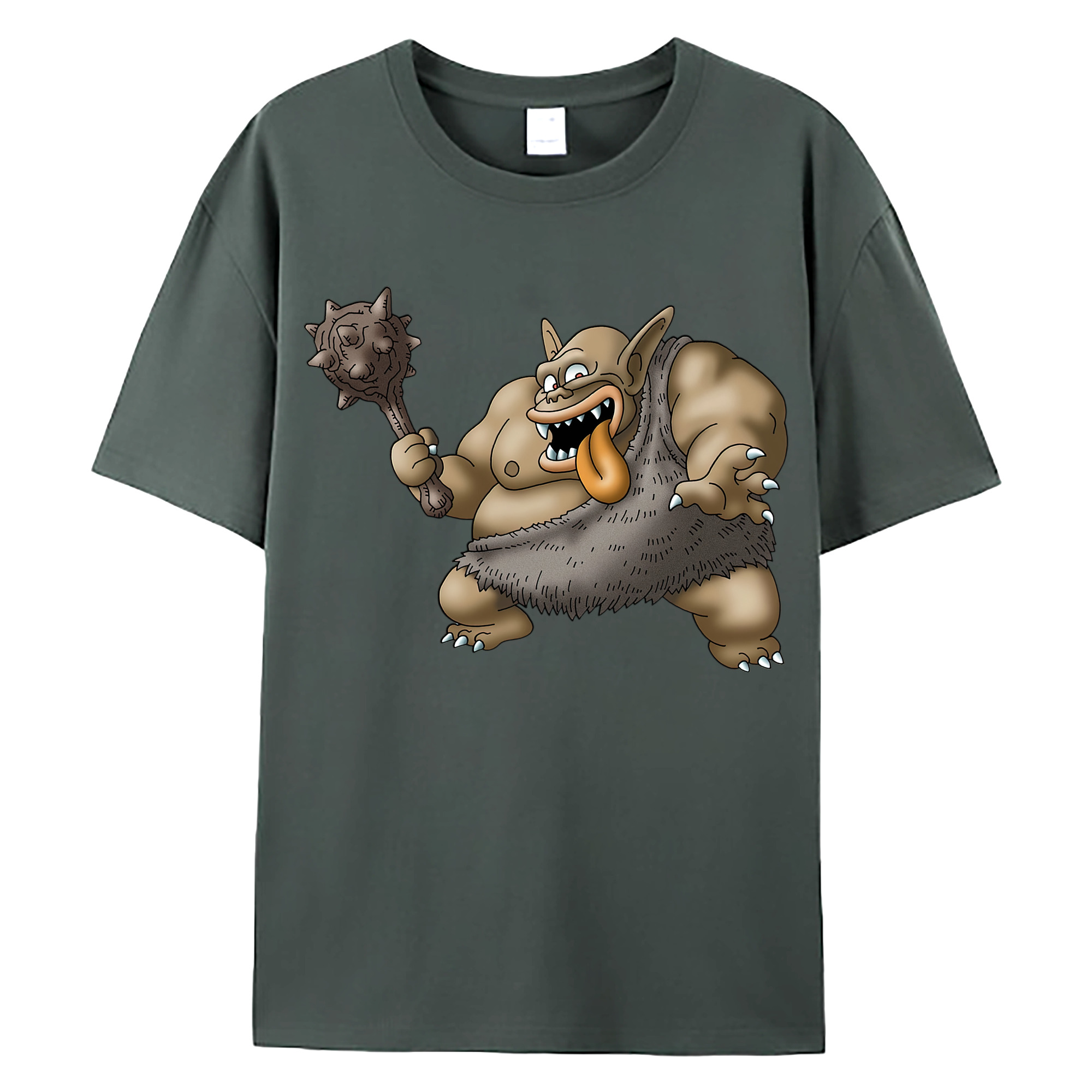 （画像用） ドラゴンクエスト Doragon Kuesuto Dragon Quest 綿100％ メンズ半袖Tシャツ｜肌触りやわらか＆通気性